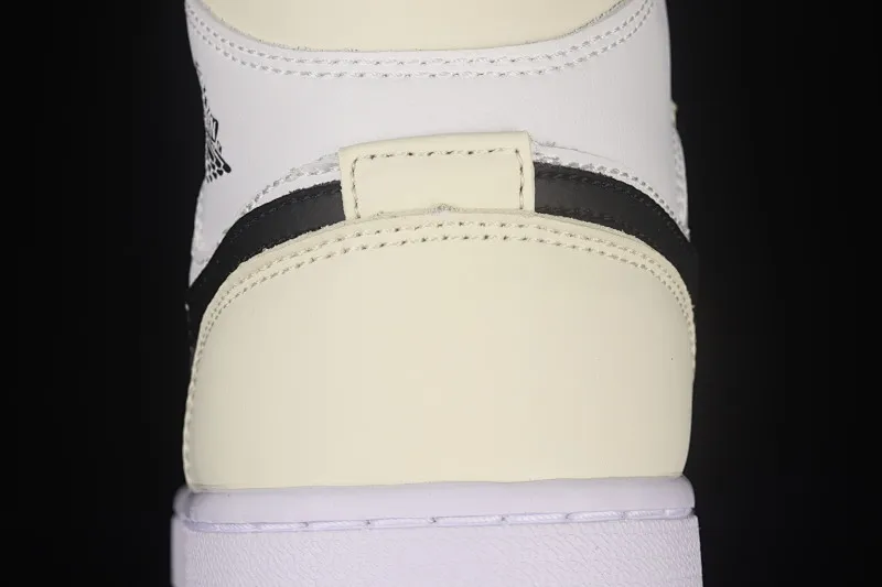 All categories Air Jordan Jordan series basketball shoes Air Jordan 1 Mid Air Jordan 1 Mid AJ1 Joe 1 white apricot milk coconut cream China basketball shoes BQ6472-121